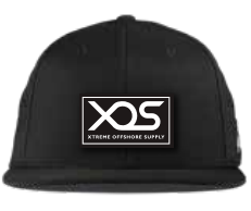 XOS Trucker Hat — flat brim snapback