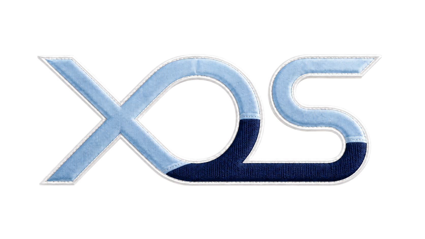 XOS° — embroidered brand mark